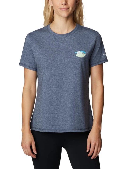 Zdjęcie produktu Columbia Koszulka "Sun Trek" w kolorze granatowym rozmiar: XS