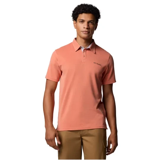 Zdjęcie produktu Columbia Nelson Point Polo 1772721851, Męskie, Pomarańczowe, koszulki polo, Modal, rozmiar: M