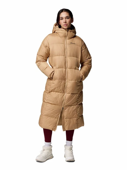Zdjęcie produktu Columbia Płaszcz zimowy "Puffect II Long" w kolorze beżowym rozmiar: XS