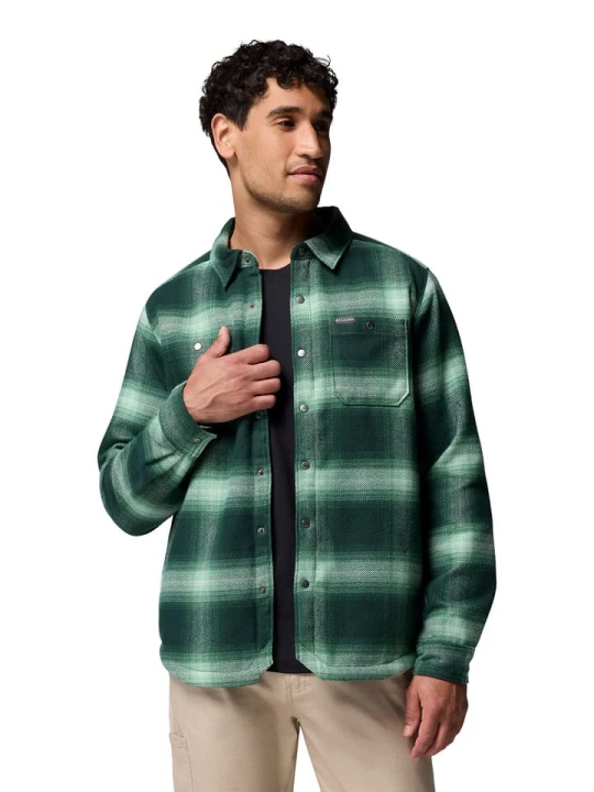Zdjęcie produktu Columbia Polarowa kurtka koszulowa "Windward II" w kolorze zielonym rozmiar: XL