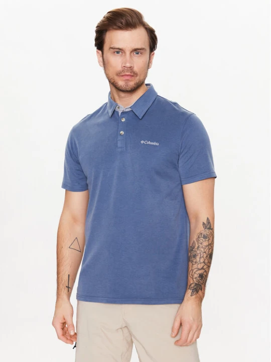 Zdjęcie produktu Columbia Polo Nelson Point 1772721 Niebieski Regular Fit