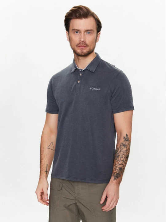 Zdjęcie produktu Columbia Polo Nelson Point 1772721 Szary Regular Fit