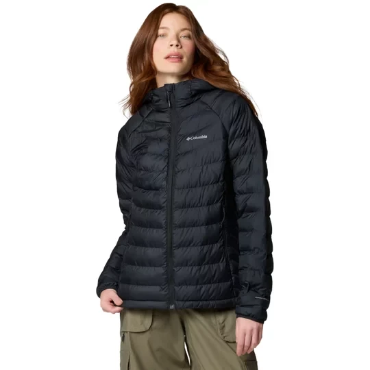 Zdjęcie produktu Columbia Powder Lite II Hooded Jacket 2089391010, Damskie, Czarne, kurtki, poliester, rozmiar: XL