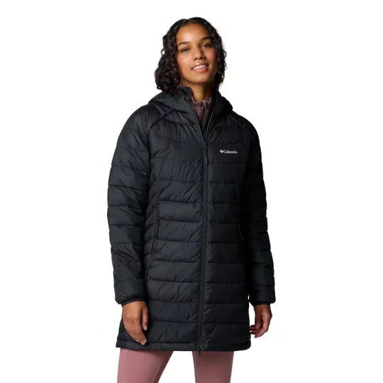 Zdjęcie produktu Columbia Powder Lite II Mid Jacket 2089371010, Damskie, Czarne, kurtki, poliester, rozmiar: M