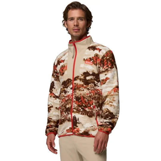 Zdjęcie produktu Columbia Sequoia Grove Printed Full Zip Fleece 2135511625, Męskie, Brązowe, polary, poliester, rozmiar: L