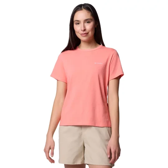 Zdjęcie produktu Columbia Sun Trek W SS II Tee 2119711685, Damskie, Różowe, t-shirty, poliester, rozmiar: L