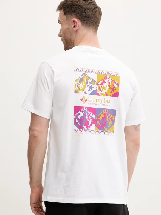Zdjęcie produktu Columbia t-shirt bawełniany CSC biały