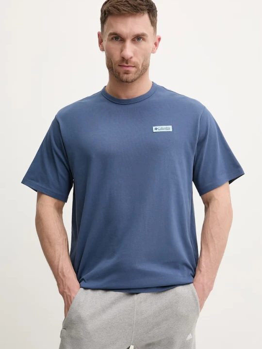 Zdjęcie produktu Columbia t-shirt bawełniany CSC granatowy