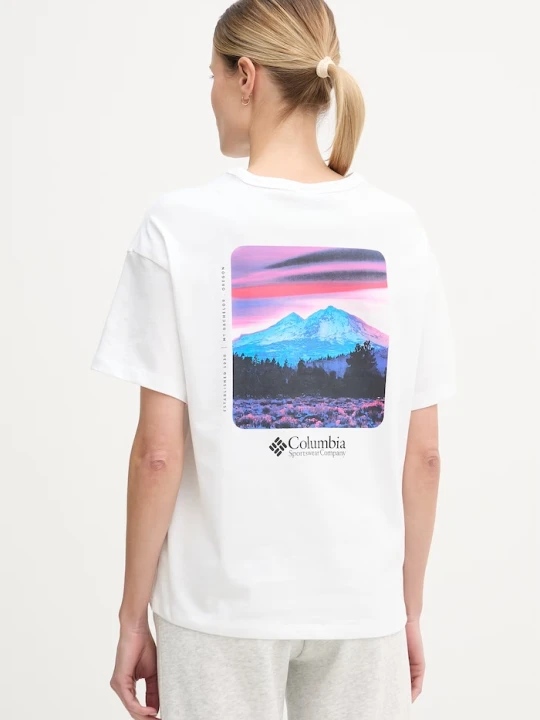 Zdjęcie produktu Columbia t-shirt bawełniany CSC biały