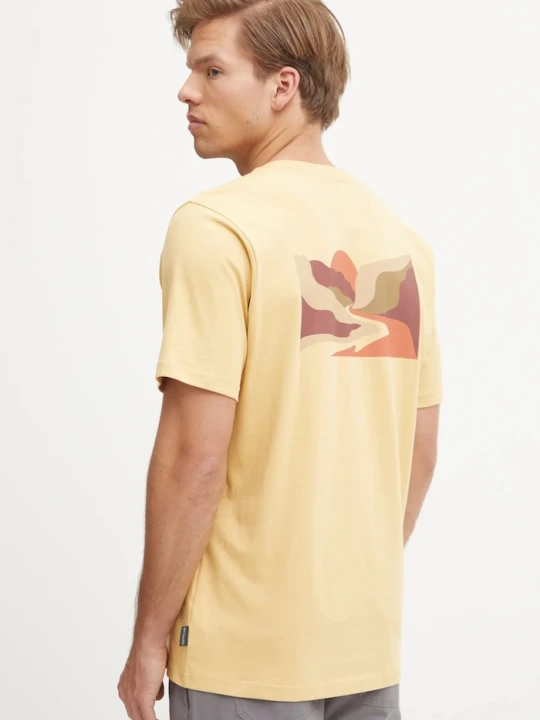 Zdjęcie produktu Columbia t-shirt bawełniany Explorers Canyon żółty