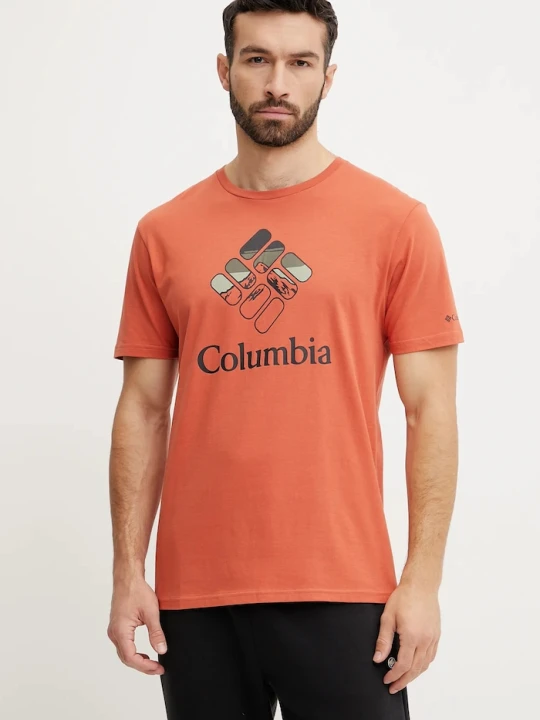 Zdjęcie produktu Columbia t-shirt bawełniany pomarańczowy