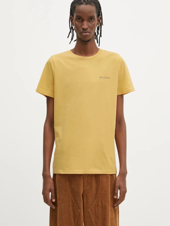 Zdjęcie produktu Columbia t-shirt bawełniany Rapid Ridge Back Graphic żółty