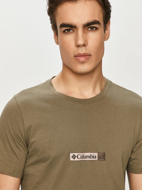 Zdjęcie produktu Columbia t-shirt bawełniany Rapid Ridge Back Graphic zielony