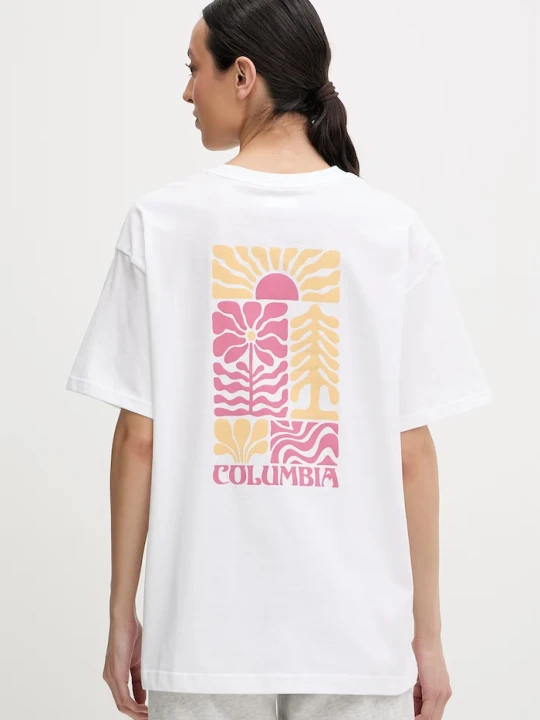 Zdjęcie produktu Columbia t-shirt bawełniany Rolling Bend biały