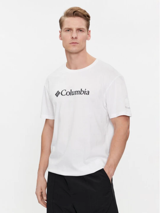 Zdjęcie produktu Columbia T-Shirt Csc Basic Logo 1680053 Biały Regular Fit