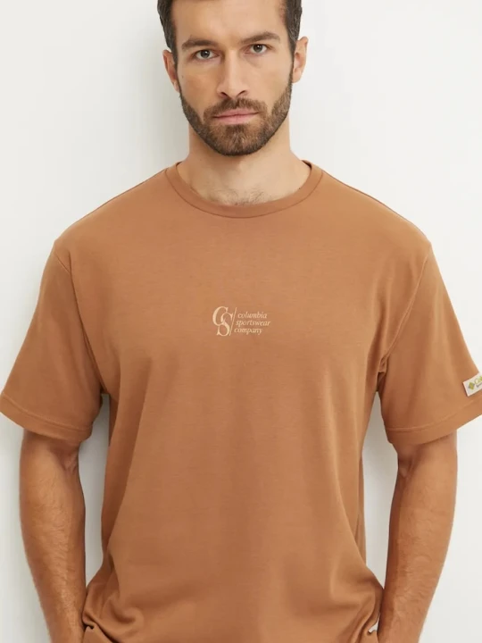 Zdjęcie produktu Columbia t-shirt CSC Heritage brązowy
