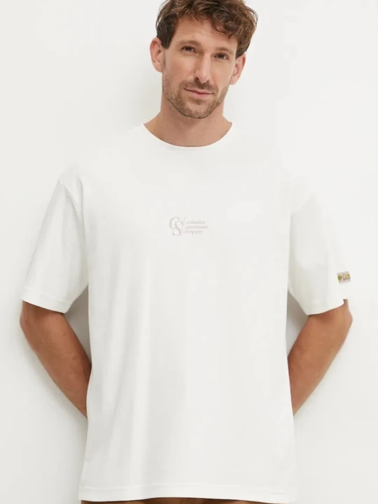Zdjęcie produktu Columbia t-shirt CSC Heritage beżowy