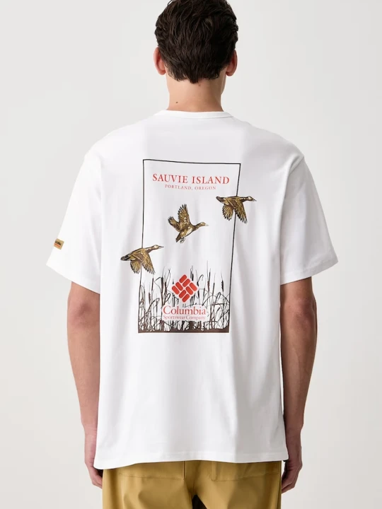Zdjęcie produktu Columbia T-shirt męski bawełniany CSC biały