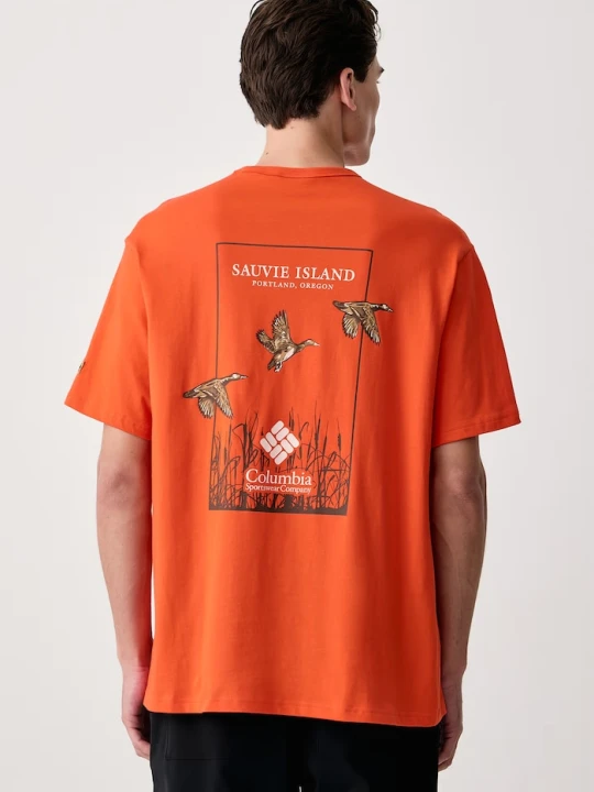 Zdjęcie produktu Columbia T-shirt męski bawełniany CSC pomarańczowy