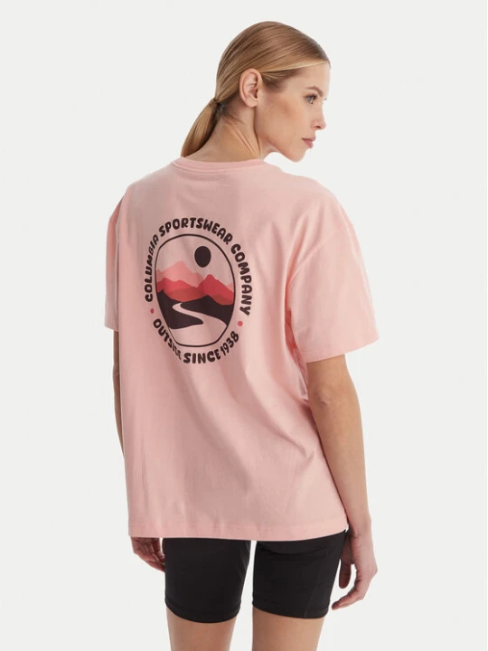 Zdjęcie produktu Columbia T-Shirt Rolling Bend™ 2120031 Różowy Oversize