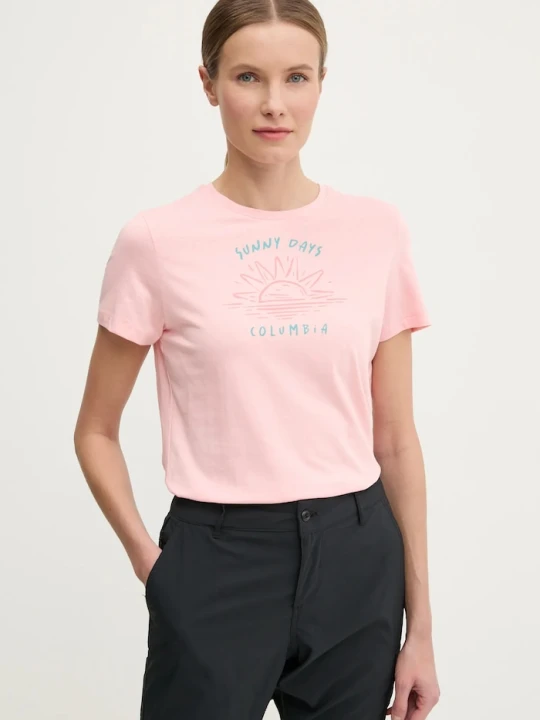 Zdjęcie produktu Columbia t-shirt Ruby Springs różowy
