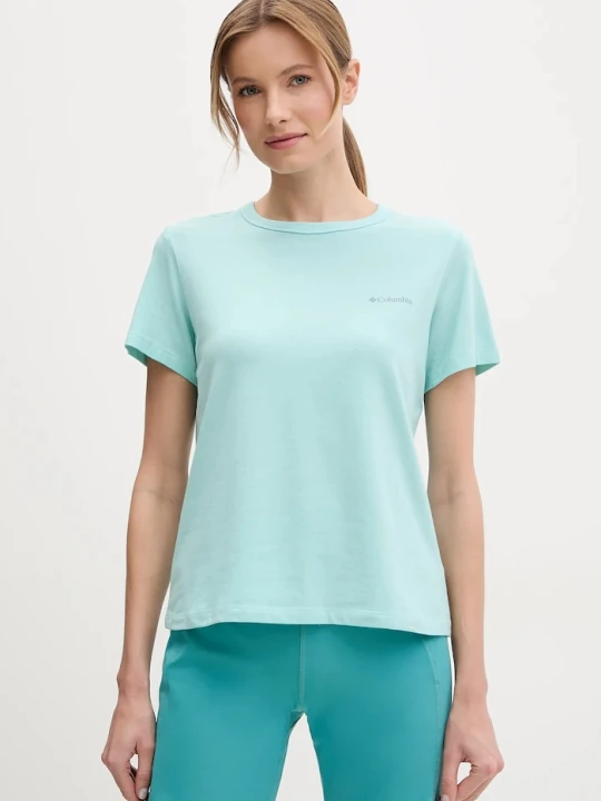 Zdjęcie produktu Columbia t-shirt sportowy Sun Trek turkusowy