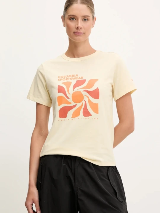 Zdjęcie produktu Columbia t-shirt Sun Trek żółty