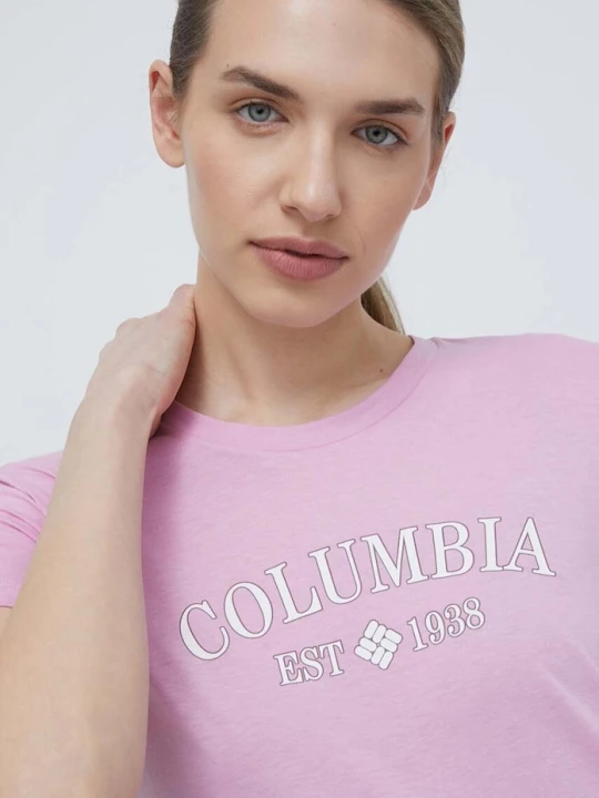 Zdjęcie produktu Columbia t-shirt Trek różowy