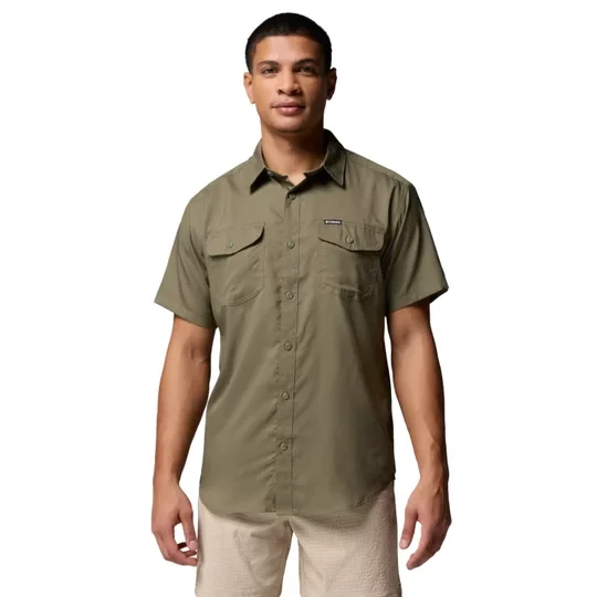 Zdjęcie produktu Columbia Utilizer II Solid Short Sleeve Shirt 1577762397, Męskie, Zielone, koszule, poliester, rozmiar: L
