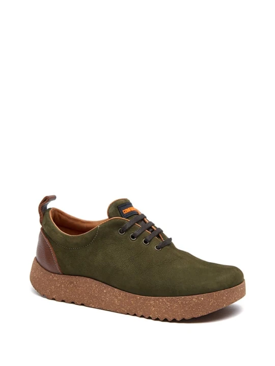 Zdjęcie produktu Comfortfusse Skórzane sneakersy w kolorze khaki rozmiar: 41