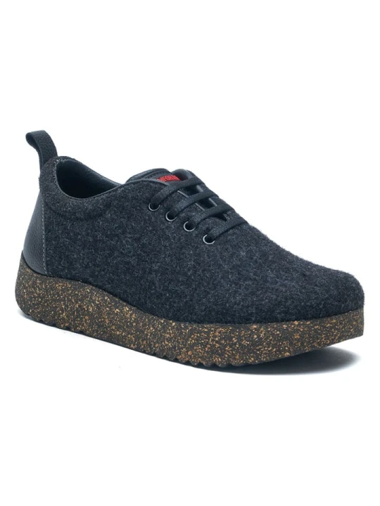 Zdjęcie produktu Comfortfusse Wełniane sneakersy "Aster" w kolorze granatowym rozmiar: 40