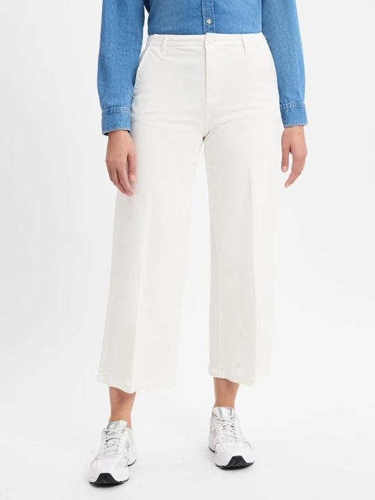 Zdjęcie produktu comma casual identity Spodnie culottes - Alva Kobiety Bawełna biały