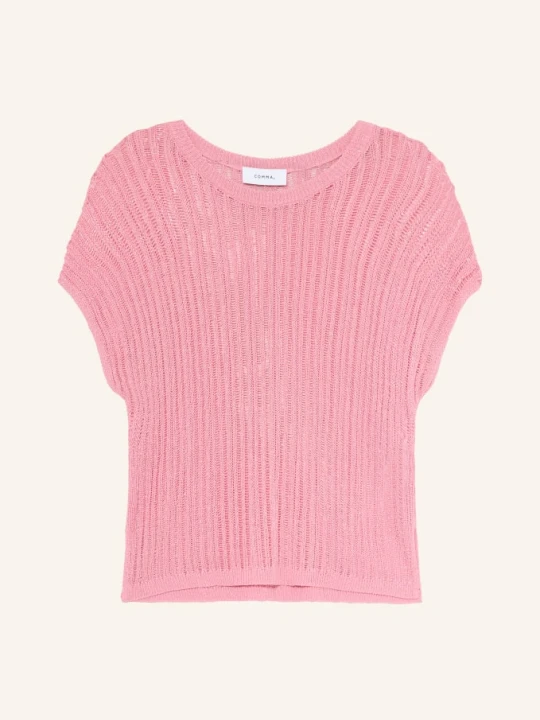 Zdjęcie produktu Comma Dzianinowa Koszulka Z Brokatową Przędzą pink