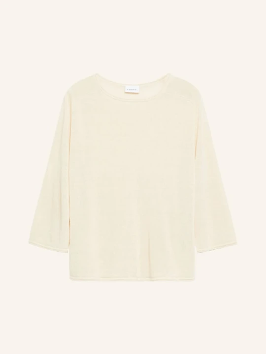 Zdjęcie produktu Comma Sweter Z Lnu Z Rękawami 3/4 beige