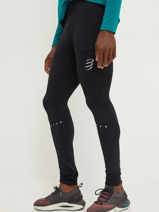 Zdjęcie produktu Compressport legginsy do biegania Winter Running czarny