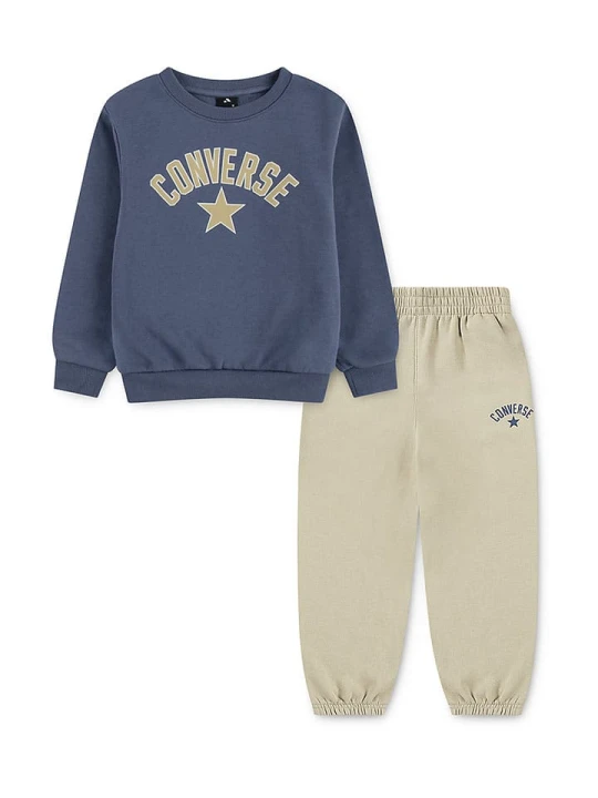Zdjęcie produktu Converse 2-częściowy zestaw w kolorze niebiesko-beżowym rozmiar: 110 / 116