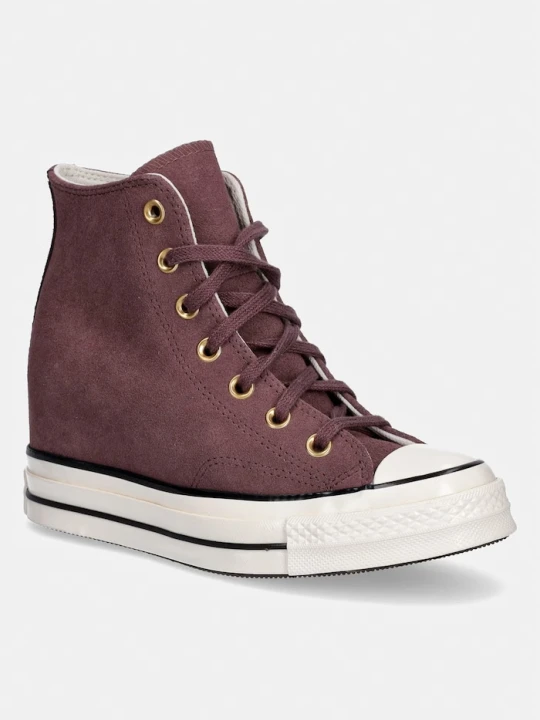 Zdjęcie produktu Converse Chuck 70 Wedge trampki damskie zamszowe fioletowy