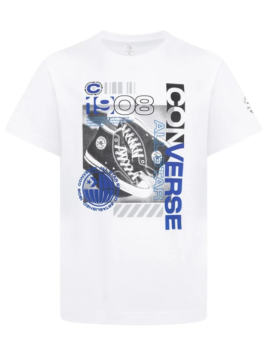 Zdjęcie produktu Converse Koszulka w kolorze biało-niebieskim rozmiar: 158-170