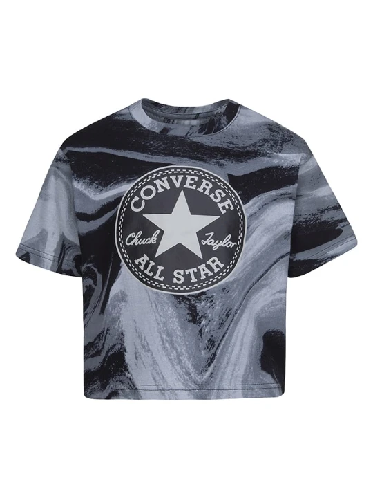 Zdjęcie produktu Converse Koszulka w kolorze szaro-czarnym rozmiar: 152/158