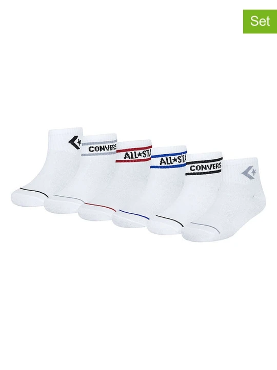 Zdjęcie produktu Converse Skarpety (6 par) w kolorze białym rozmiar: 37, 5-40