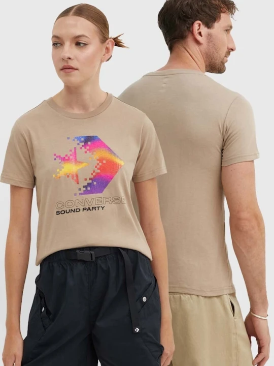 Zdjęcie produktu Converse t-shirt bawełniany beżowy