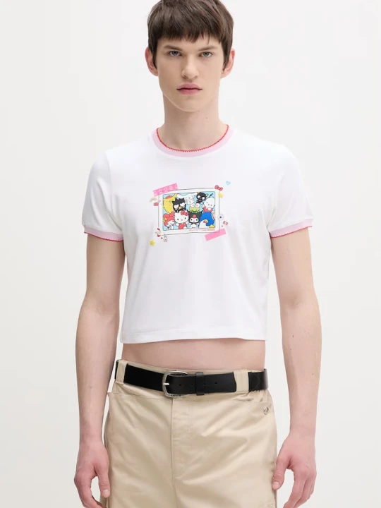 Zdjęcie produktu Converse t-shirt bawełniany x HELLO KITTY biały