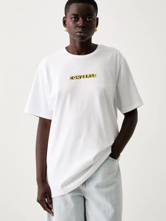 Zdjęcie produktu Converse T-shirt bawełniany x Minions & Monsters biały