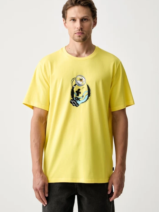Zdjęcie produktu Converse T-shirt bawełniany x Minions & Monsters żółty