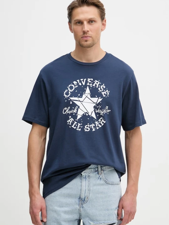 Zdjęcie produktu Converse T-shirt męski bawełniany granatowy