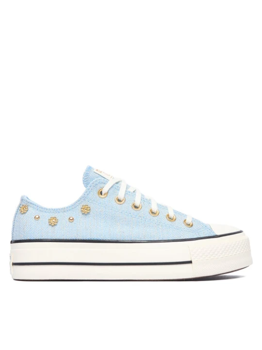 Zdjęcie produktu Converse Trampki Chuck Taylor All Star Heathered Glam A17596C Niebieski