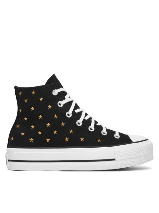 Zdjęcie produktu Converse Trampki Chuck Taylor All Star Lift Platform Embroidered Stars A16113C Czarny