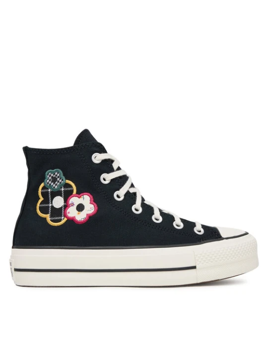 Zdjęcie produktu Converse Trampki Chuck Taylor All Star Lift Platform Floral Patchwork A15534C Czarny