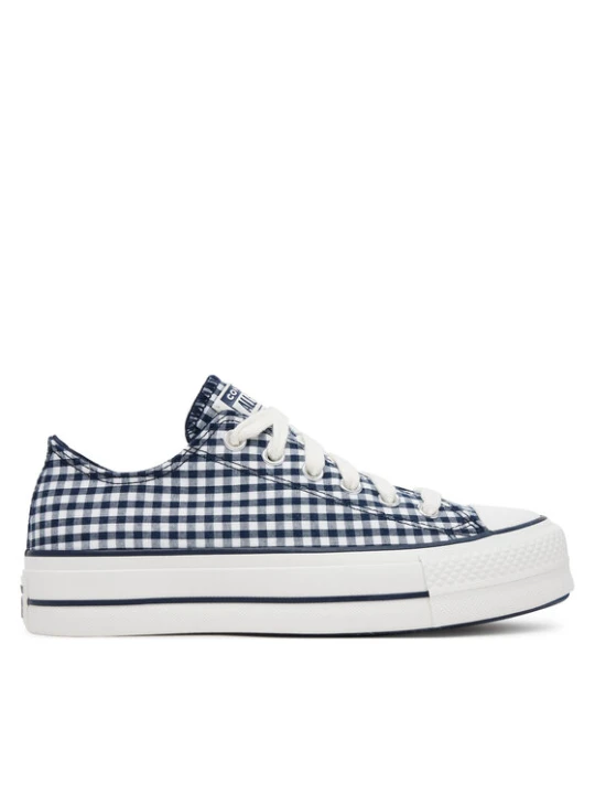 Zdjęcie produktu Converse Trampki Chuck Taylor All Star Lift Platform Gingham A13664C Granatowy