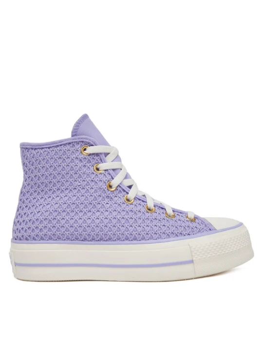 Zdjęcie produktu Converse Trampki Chuck Taylor All Star Lift Platform Knit Kadın Mor A13644C Fioletowy